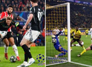 „Топчиите“ на Арсенал ја наполнија мрежата на ПСВ, Дортмунд и Лил одиграа без победник (ВИДЕО)