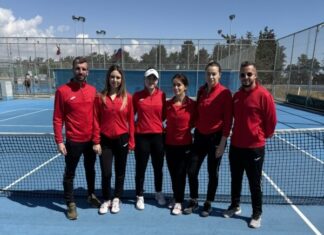 Тенисерките на Македонија на стартот против Ј.Африка