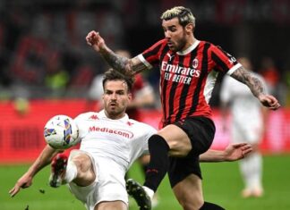 Милан надополни два гола негатива во дуелот со Фиорентина (ВИДЕО)