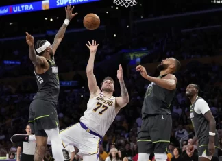 Дончиќ и Леброн со Лејкерси немоќни против Минесота (ВИДЕО)