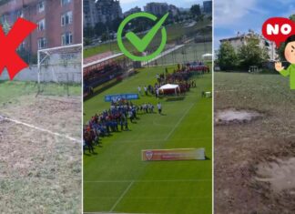 СРАМНО!!! На ваков терен се играше полуфинале во Купот на Македонија (ВИДЕО)