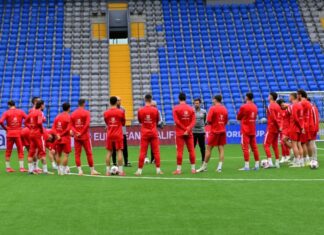 Македонските фудбалери го одработија тренингот пред утрешниот меч со Казахстан (ФОТО)