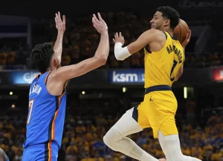 Индијана се избори за седми натпревар во финалето со Оклахома (ВИДЕО)