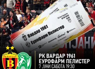 Картите за дербито за титула, Вардар – Пелистер, пуштени во продажба