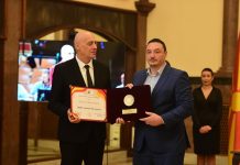 Јошко Миленкоски го доби признание за животно дело 8 Септември
