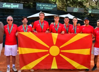 Македонија против Кипар во Девјис Купот