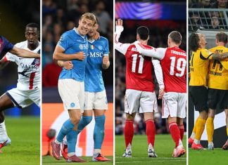 ПСЖ со пресврт победа над Барса, триумфи на Наполи, Арсенал и Дортмунд (ВИДЕО)