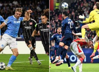 Наполи само со бод, Арсенал лесно до три (ВИДЕО)