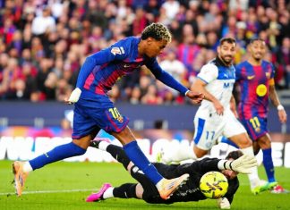 Јамал со гол и две асистенции за Олмо и честитаа роденден на Раса со победа (ВИДЕО)