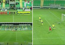 СРАМНО!!! Едвај 100-200 луѓе на натпреварот во Битола, каде Македонија води против Шведска (ВИДЕО)