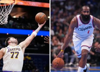 Дончиќ со дабл-дабл во победата на Лејкерси, Харден до 82-ри троен ефект (ВИДЕО)