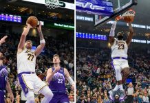 Дончиќ со двоен ефект, Леброн со трипл-дабл во победата на Лејкерси (ВОДЕО)