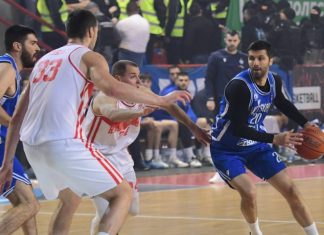 МЗТ Скопје и натаму е класа над Работнички (ВИДЕО) kosarka Rabotnicki - MZT Skopje. vojdan stojanovski vo akcija