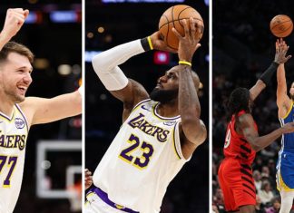 Дончиќ и Леброн им донесоа победа на Лејкерси, Кари постигна 12 тројки, но Голден Стејт загуби (ВИДЕО)