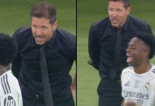 Мадидското дерби во Супер купот, не мина без „закачки“ – во фокусот Симеоне и Винициус (ВИДЕО)