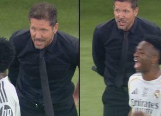 Мадидското дерби во Супер купот, не мина без „закачки“ – во фокусот Симеоне и Винициус (ВИДЕО)