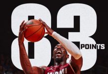 Адебајо ги сруши рекордите на Коби Брајант и Леброн Џејмс со постигнати 83 поени (ВИДЕО)