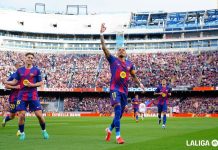 Рафиња со хет-три во убедливата победа на Барселона над Севиља (ВИДЕО)