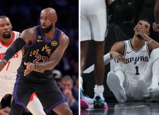 Леброн за нова победа на Лејкерс, а Спарси покрај поразот го „изгубија“ и Велмбањама (ВИДЕО)