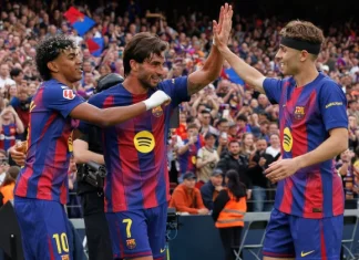 Барса со четири гола го совлада градскиот ривал Еспањол (ВИДЕО)