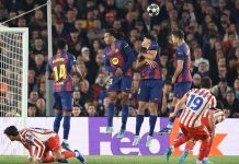 Атлетико со два гола предност заминува од Барселона (ВИДЕО)