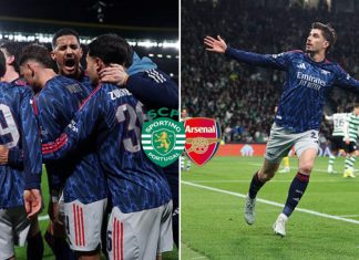 Арсенал славеше во Лисабон против Спортинг (ВИДЕО)