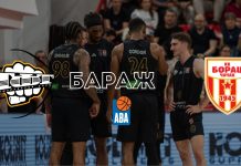 ТФТ гостува во Чачак кај Борац во баражот за АБА лигата