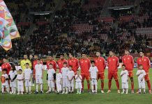 Еве како звучеше македонската химна пред стартот на дуелот Македонија – Швајцарија (ВИДЕО)